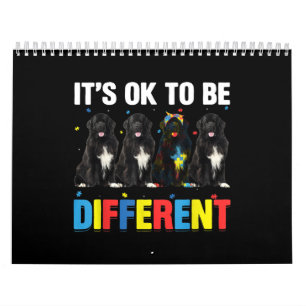 Autistic It's Ok To Be Different Newfoundland Mum Calendar