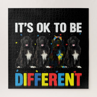 Autistic |It's Ok To Be Different Newfoundland Mum Jigsaw Puzzle