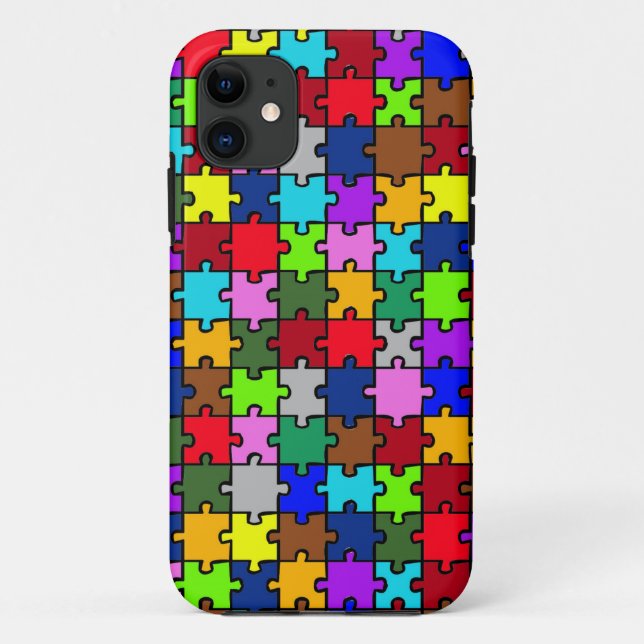 Autistic Jigsaw iPhone Case (Back)