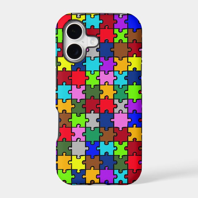 Autistic Jigsaw iPhone Case (Back)