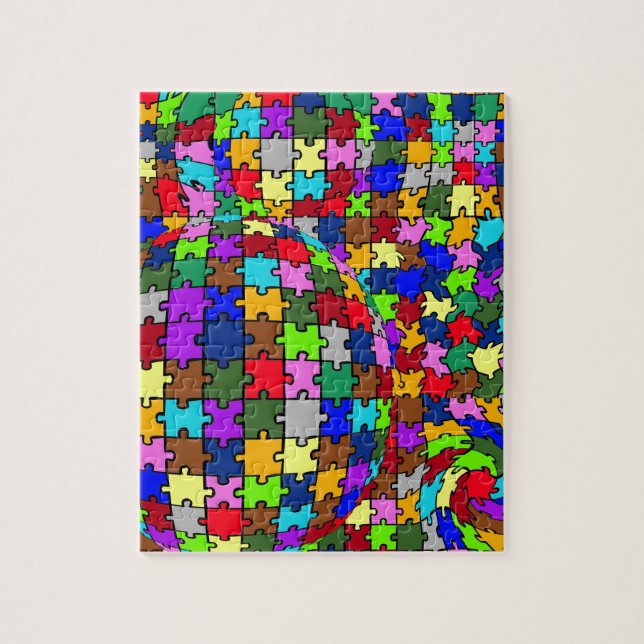 Autistic Jigsaw Warp Jigsaw Puzzle (Vertical)