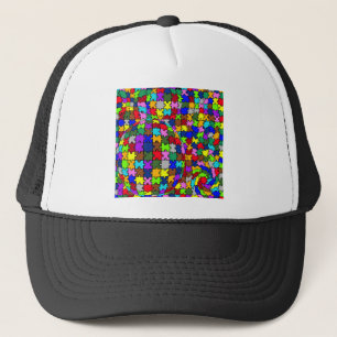 Autistic Jigsaw Warp Trucker Hat