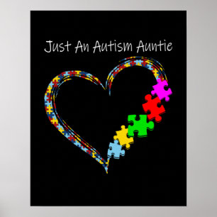 Autistic Just An Autism Auntie Poster
