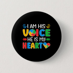 Autistic Mum Autistic Dad Autism Awareness Month M 6 Cm Round Badge