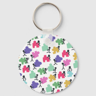 autistic people key ring