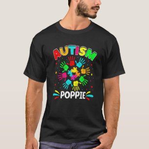 Autistic Poppie Puzzle Support Family Autism Aware T-Shirt
