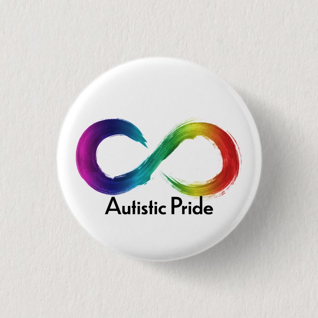 Autistic Pride 3 Cm Round Badge (Front)