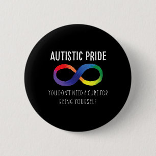 Autistic Pride Autism Awareness Acceptance Love He 6 Cm Round Badge