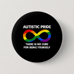 Autistic Pride - Autism Awareness - Rainbow Infini 6 Cm Round Badge
