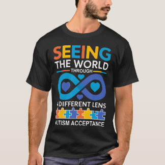 Autistic Pride For Men Women Kids  Son. Autism Awa T-Shirt