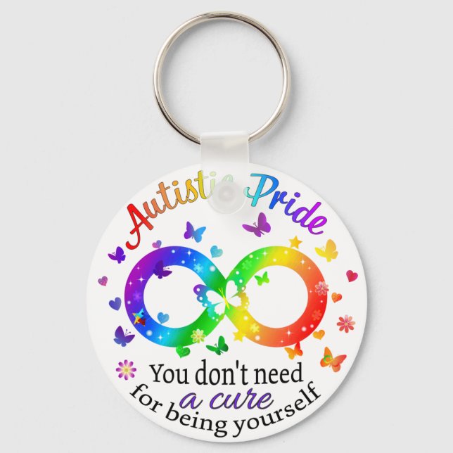 Autistic Pride Key Ring (Front)