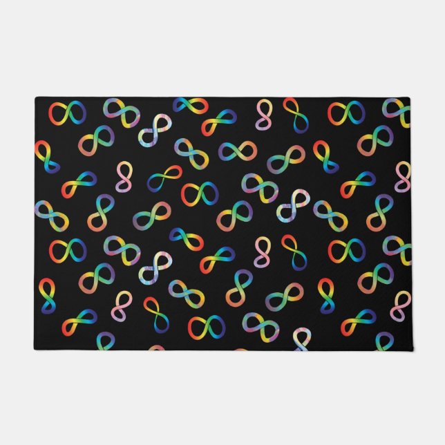 Autistic Pride Neurodiversity Acceptance Doormat (Front)
