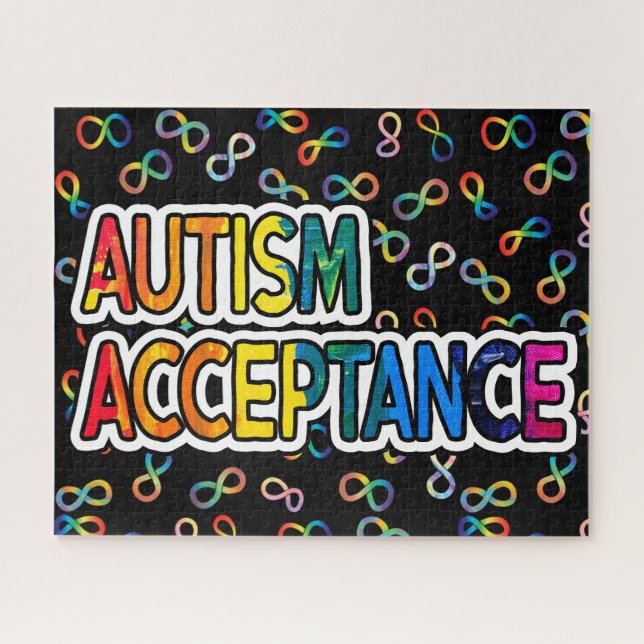 Autistic Pride Neurodiversity Acceptance Jigsaw Puzzle (Horizontal)