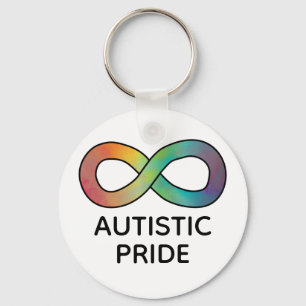 Autistic Pride Neurodiversity Acceptance Key Ring