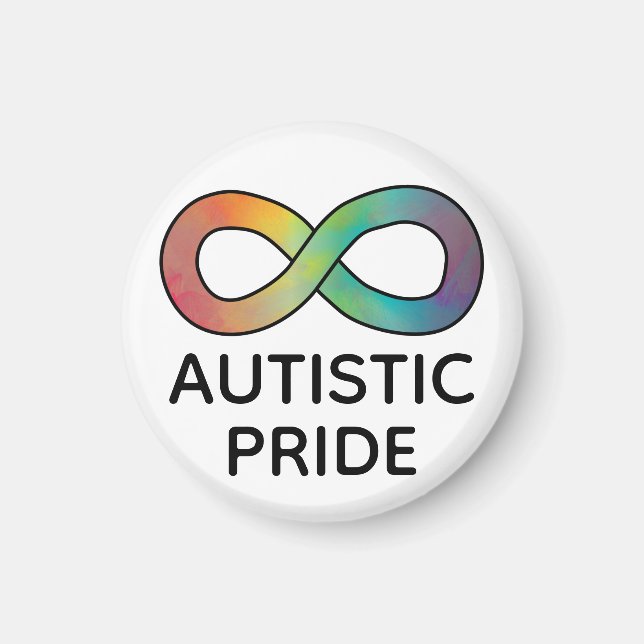 Autistic Pride Neurodiversity Acceptance Magnet (Front)