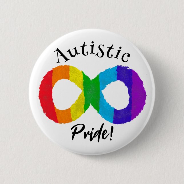 Autistic Pride Neurodiversity Autism Rainbow 6 Cm Round Badge (Front)