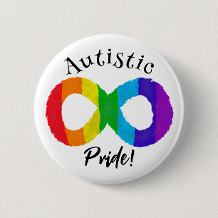 Autistic Pride Neurodiversity Autism Rainbow 6 Cm Round Badge