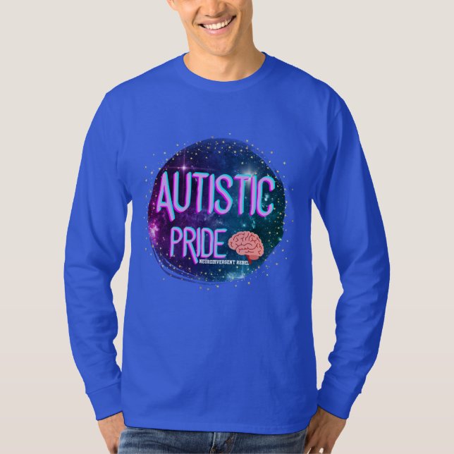 Autistic Pride Space Brain Shirt (Front)