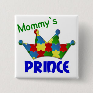 Autistic Prince 3 AUTISM 15 Cm Square Badge