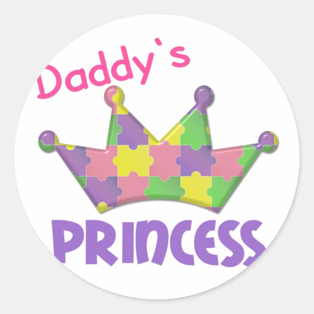 Autistic Princess 3 AUTISM Classic Round Sticker (Front)