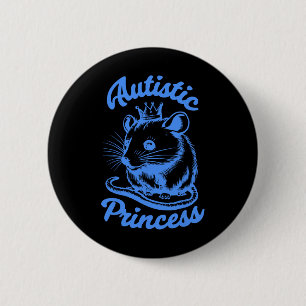 Autistic Princess Opossum 2 6 Cm Round Badge