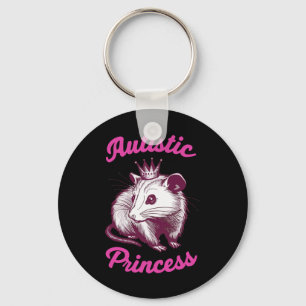 Autistic Princess Opossum 3 Key Ring