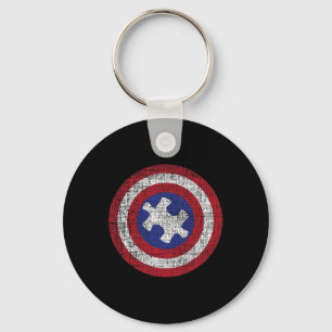 Autistic Puzzle Piece Shield - Autism Awareness Au Key Ring