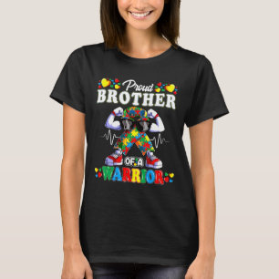 Autistic Ribbon Puzzle Brother Of Autism Awareness T-Shirt