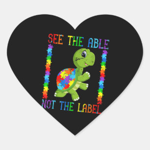 Autistic See The Able Not The Label Turtle Puzzle