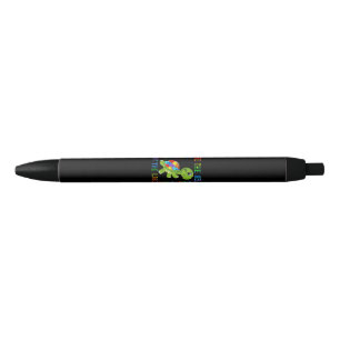 Autistic  See The Able Not The Label Turtle Puzzle Black Ink Pen