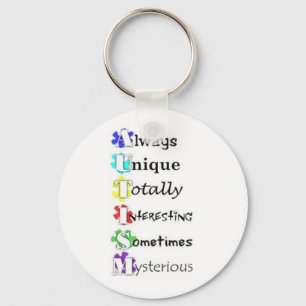 Autistic Traits Key Ring