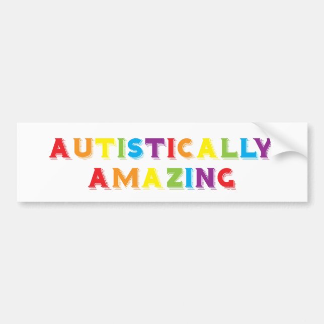 Autistically Amazing Bumper Sticker (Front)