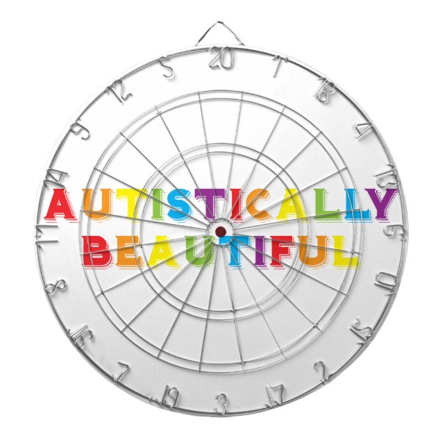 Autistically Beautiful Dartboard (Front)
