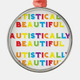 Autistically Beautiful Metal Tree Decoration