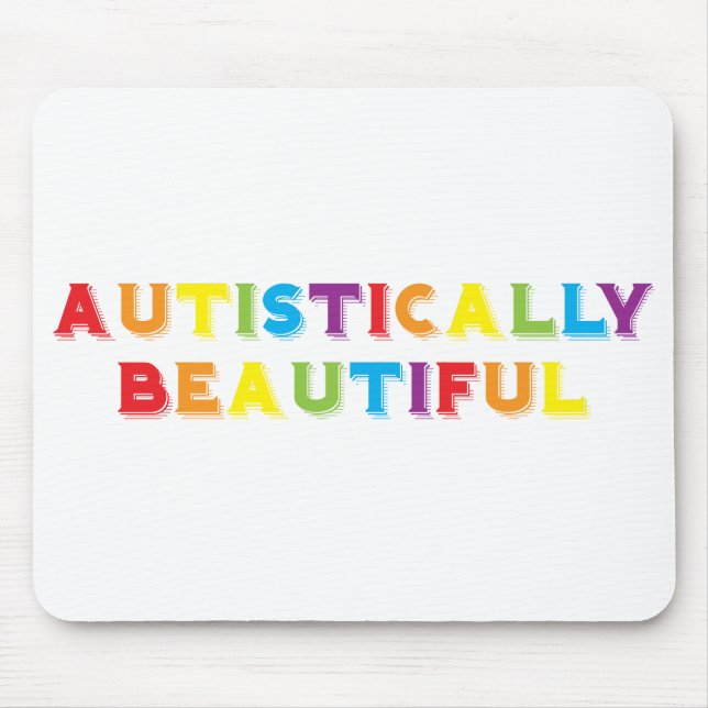 Autistically Beautiful Mouse Pad (Front)