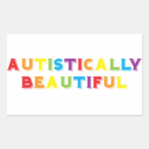 Autistically Beautiful Rectangular Sticker