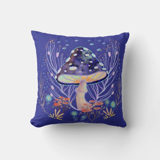 Autmn mushroom pattern Cushion (Front)