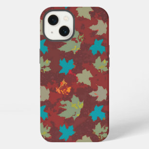 Autmn solid flying leaves- Burnt Umber orange iPhone 13 Case