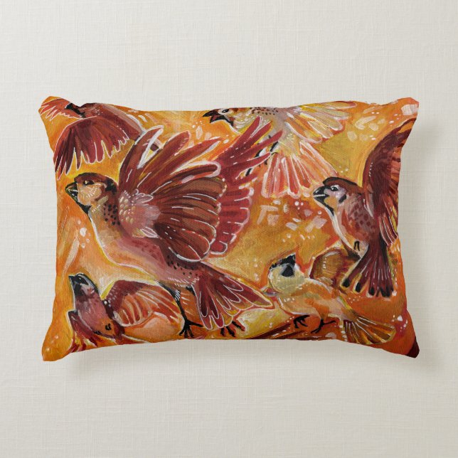 Autmumn Flight in the Fall Decorative Cushion (Front)