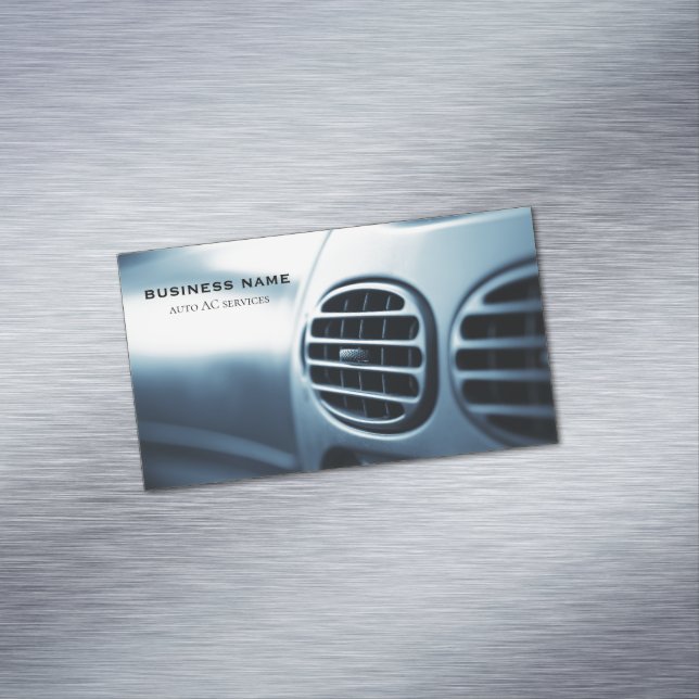 auto ac service 	Magnetic business card (In Situ)