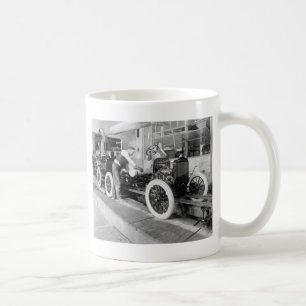 Auto Assembly Line, 1920s Coffee Mug