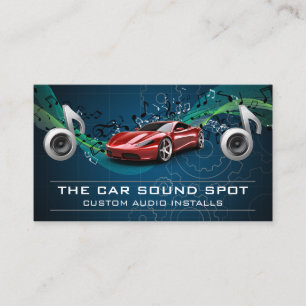 Auto Audio Technician   Electronics Business Card