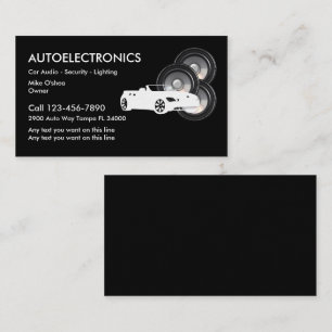 Auto Auto And Security Business Card