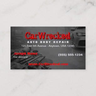 Auto Body / Collision Repair & Auto Paint Shop Business Card