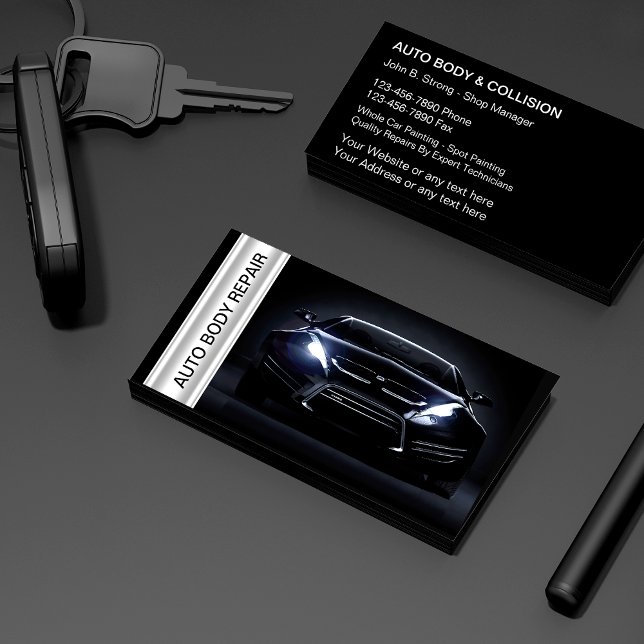 Auto Body Collision Shop Business Cards (Creator Uploaded)