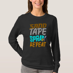 Auto Body Painter Sand Tape Spray Auto Body Techni T-Shirt