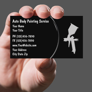 Auto Body Painting Business Cards