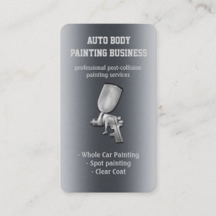 Auto Body Painting   Modern Business Card