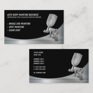 Auto Body Painting   Professional Business Card
