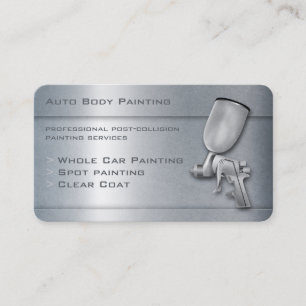 Auto Body Painting   Professional Business Card
